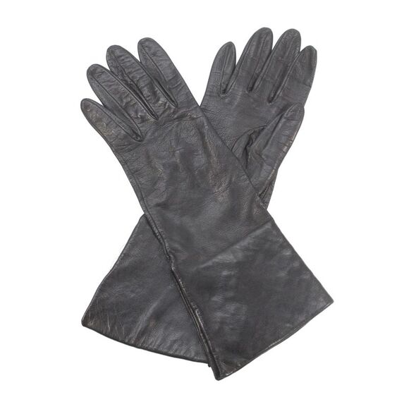 Bottega Veneta Accessories - Bottega Veneta Womens Intracciato Pull On Driving Gloves Black Size 4